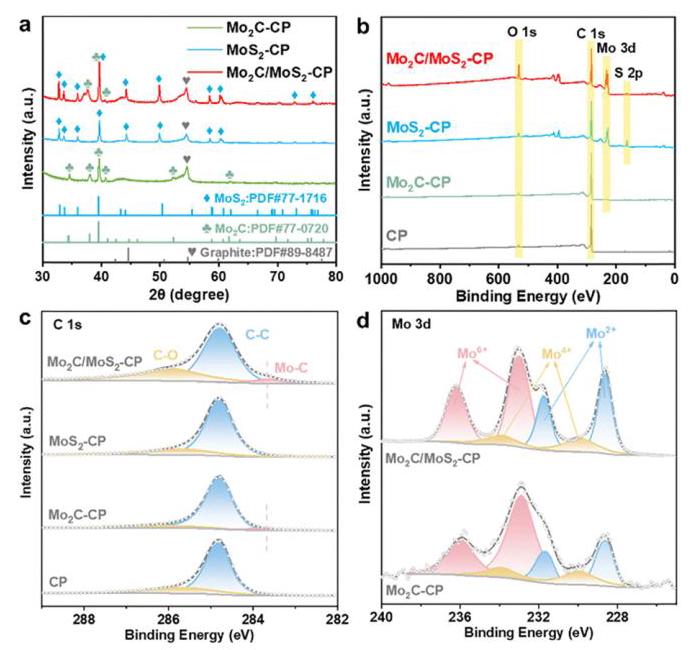 Fig. 2: XRD and XPS analysis